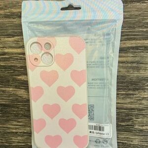 Chic Pink Heart iPhone 13 Case
